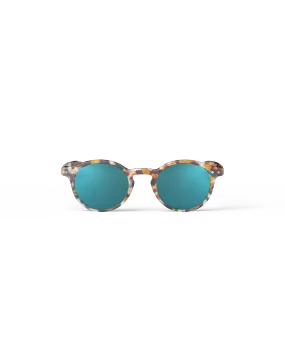 Adult sunglasses | #H Blue Tortoise Blue Mirror Lenses