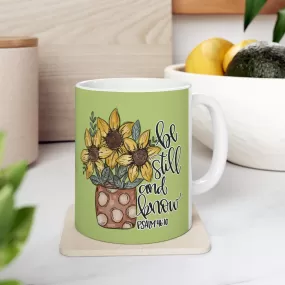 Be Still And Know Flowers 11oz Mug