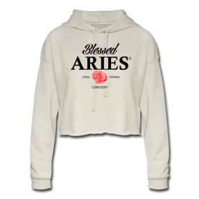 Blessed Aries Women's Cropped Hoodie