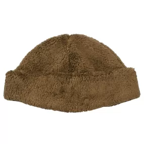 cableami - Boa Fleece Drawcord Hat - Brown