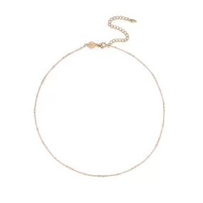 Gold Dainty Beaded Necklace Chain