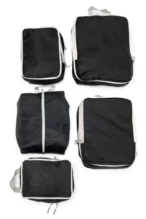 It Girl Travel Collection Suitcase Organizers In Black