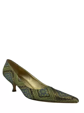 Prada Jacquard Printed Pumps Size 8.5