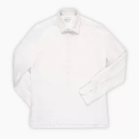 Raimond half-buttoned shirt in Capri Linen