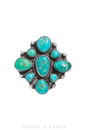 Ring, Cluster, Turquoise, Contemporary, 1119