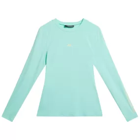 Womens Tekla Slim Fit Crew Neck Base Layer Aruba Blue - SS24